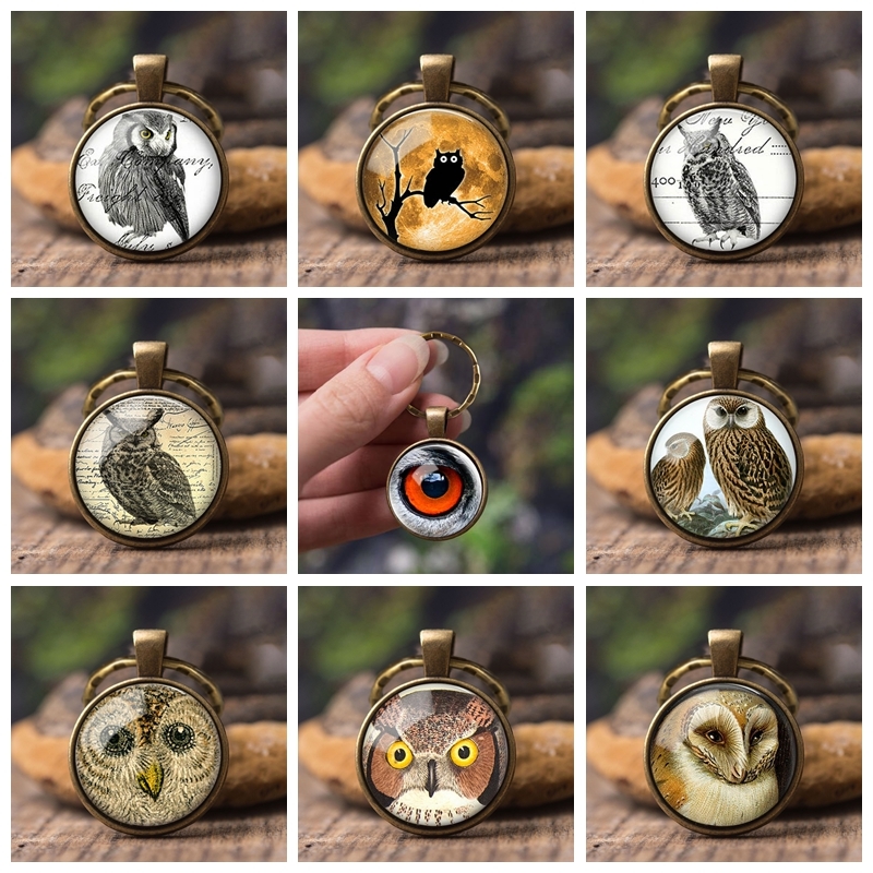 Cute Owl Keychain Wicca Bird Pendant Animal Jewelry Wicca Key Chains Glass Dome Holder Car Key Ring Women Charm Accessories
Cute Owl Keychain Wicca Bird Pendant Animal Jewelry Wicca Key Chains Glass Dome Holder Car Key Ring Women Charm Accessories