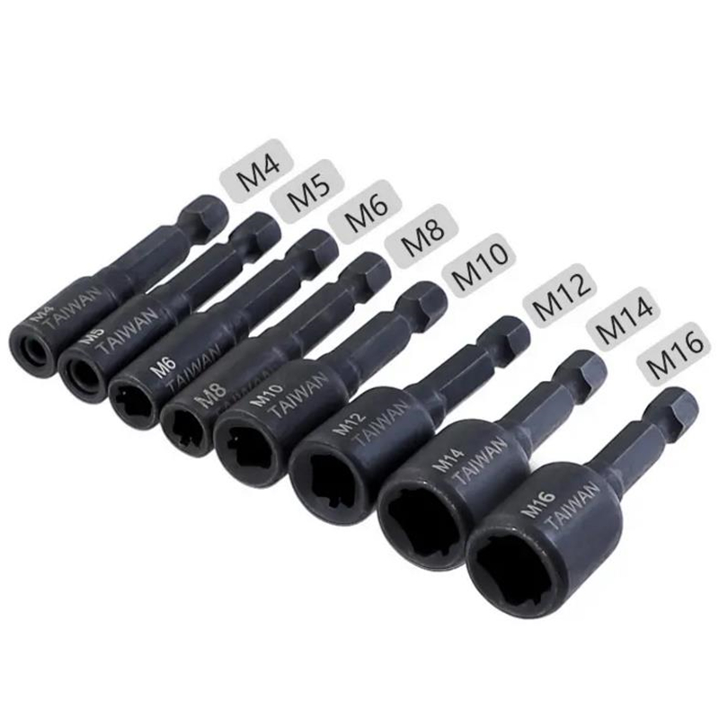 M4-M16 Screw Tap Socket Adapter 1/4 Inch Hex Shank Machine Tap Square Driver Thread Adapter for Electric Drill
M4-M16 Screw Tap Socket Adapter 1/4 Inch Hex Shank Machine Tap Square Driver Thread Adapter for Electric Drill