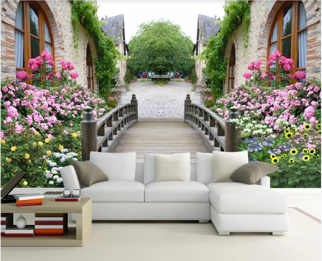 3d wallpaper custom photo murals Children's background wall wooden bridge long bridge flower wallpaper decoration decor wall art pictures, Non-woven fabric
3d wallpaper custom photo murals Children's background wall wooden bridge long bridge flower wallpaper decoration decor wall art pictures, Non-woven fabric