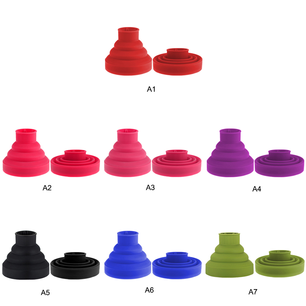 Universal Hair Dryer Diffuser Attachment Silicone Telescopic Blow Hood Foldable Blower Cover Hairdresser Styling Tool