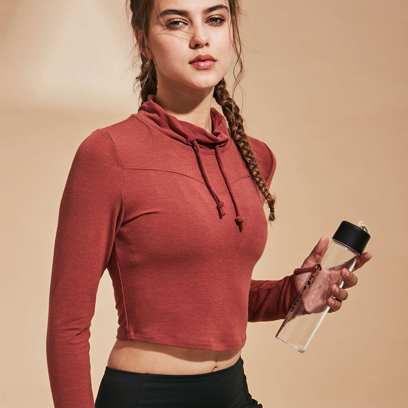 sport top fitness women yoga shirt workout crop top breathable long sleeve seamless fitness tshirt running clothes for women, Brown
sport top fitness women yoga shirt workout crop top breathable long sleeve seamless fitness tshirt running clothes for women, Brown