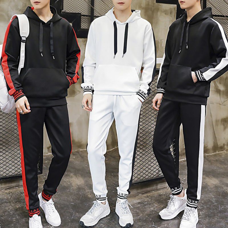 Men's Sportswear Tracksuits 2PC Outwear Sport suit Sets Male Clothing+Pants Spring Autumn Hoodies Student Coat Handsome Clothes, Black
Men's Sportswear Tracksuits 2PC Outwear Sport suit Sets Male Clothing+Pants Spring Autumn Hoodies Student Coat Handsome Clothes, Black