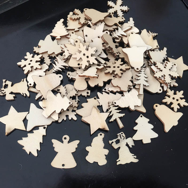 50Pcs/Lot Natural Wood Christmas Ornaments Reindeer Tree Snowflakes Bell Christmas Decorations For Home 2018 Navidad
50Pcs/Lot Natural Wood Christmas Ornaments Reindeer Tree Snowflakes Bell Christmas Decorations For Home 2018 Navidad