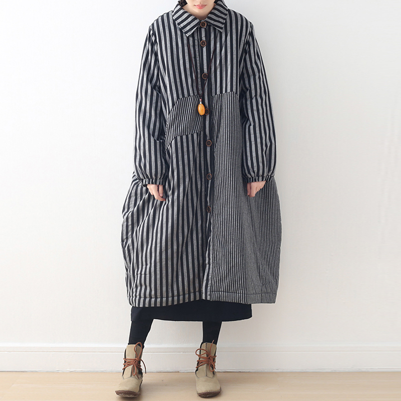 Johnature 2019 New Stripe Pockets Womens Jackets And Coats Winter Simple Comfortable Single Breasted Plus Size Female Thick Coat, Gray
Johnature 2019 New Stripe Pockets Womens Jackets And Coats Winter Simple Comfortable Single Breasted Plus Size Female Thick Coat, Gray