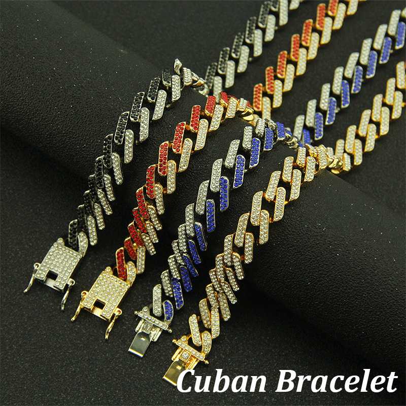 8" Necklaces Crystal Rhinestone Cuban Chain Gold Silver Color Zircon Necklace Bracelets Set Male Wristband for Mens Women Gifts
8" Necklaces Crystal Rhinestone Cuban Chain Gold Silver Color Zircon Necklace Bracelets Set Male Wristband for Mens Women Gifts