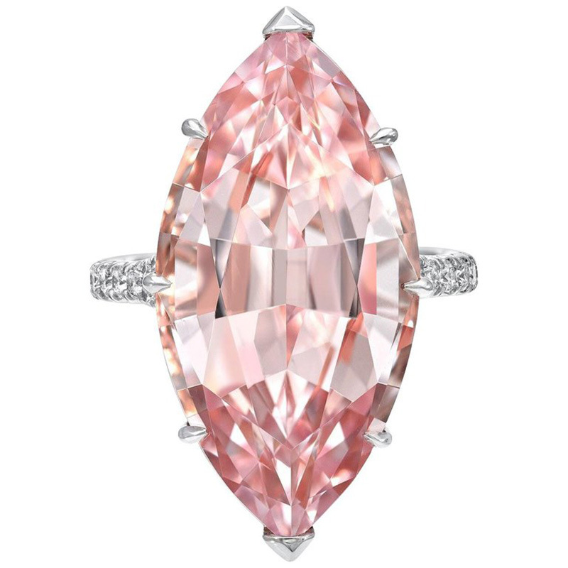 Seanlov New Fashion Trendy Luxury Jewelry Pink Cubic Zirconia Big Stone Romantic Bridal Wedding Bijoux Engagement Ring
Seanlov New Fashion Trendy Luxury Jewelry Pink Cubic Zirconia Big Stone Romantic Bridal Wedding Bijoux Engagement Ring
