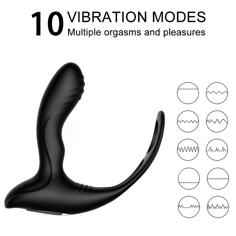 10 Speeds Wireless Remote Anal Vibrator Anal Plug Heating Prostate Massager With Delay Ring Anal Sex Toys Vibrating Butt Plug Y191028 - view 5