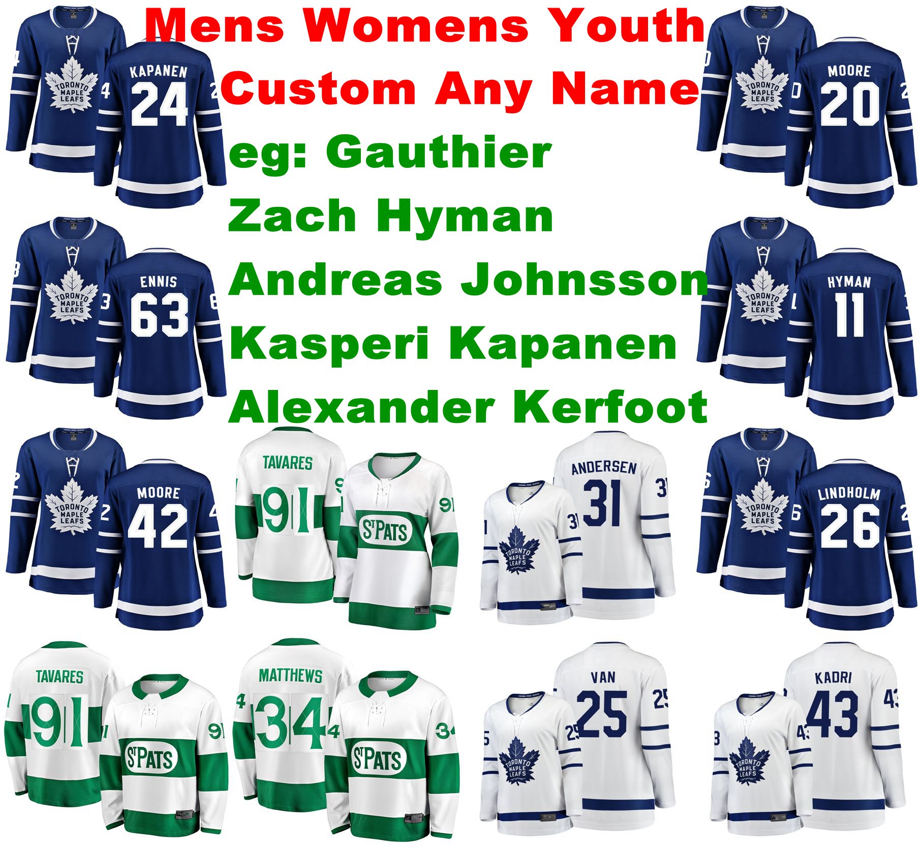 Toronto Maple Leafs Jerseys Frederik Gauthier Jersey Alexander Kerfoot Kasperi Kapanen Johnsson Hyman Hockey Jerseys Womens Custom Stitched, Womens 2020-nhl-all-star-game-gray
Toronto Maple Leafs Jerseys Frederik Gauthier Jersey Alexander Kerfoot Kasperi Kapanen Johnsson Hyman Hockey Jerseys Womens Custom Stitched, Womens 2020-nhl-all-star-game-gray