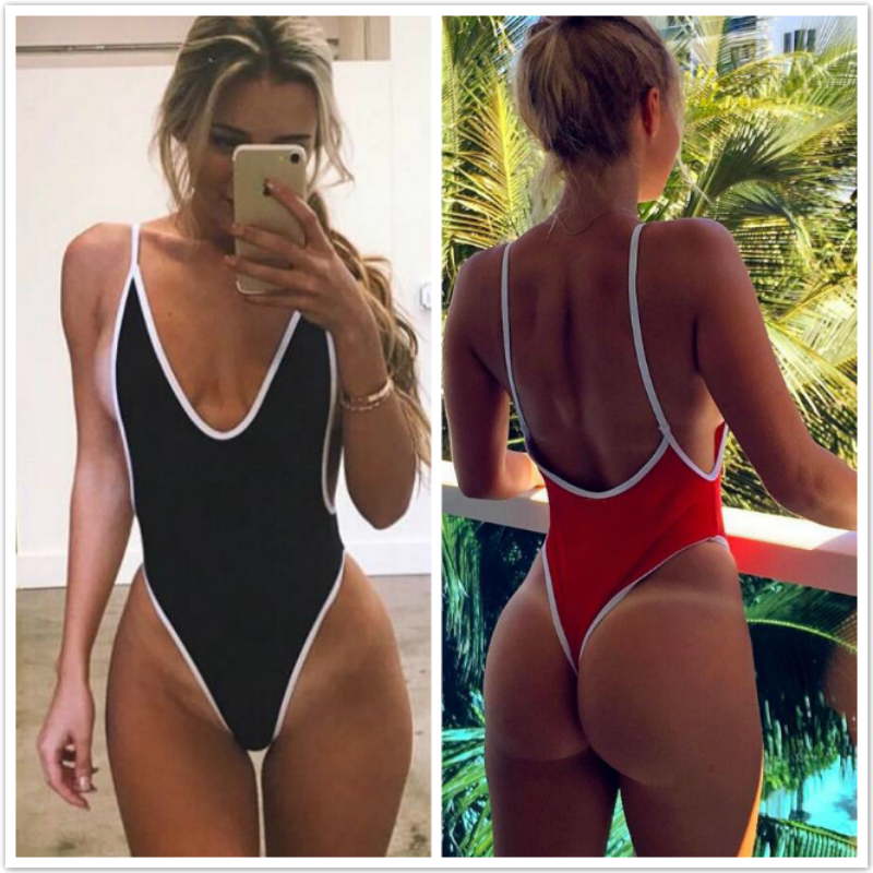 2018 Sexy Black Swimwear Women One Piece Swimsuit Women Solid Backless Bathing Suit Women Bikini от DHgate WW