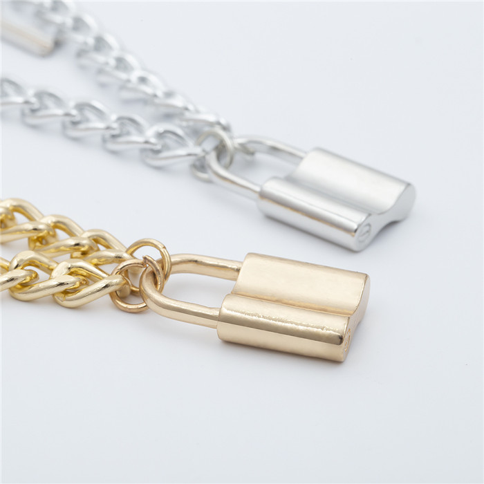 Fashion-key lock pendant necklace Hip Pop Individuality Pendants for Women Birthday New Year Gift Drop Shipping