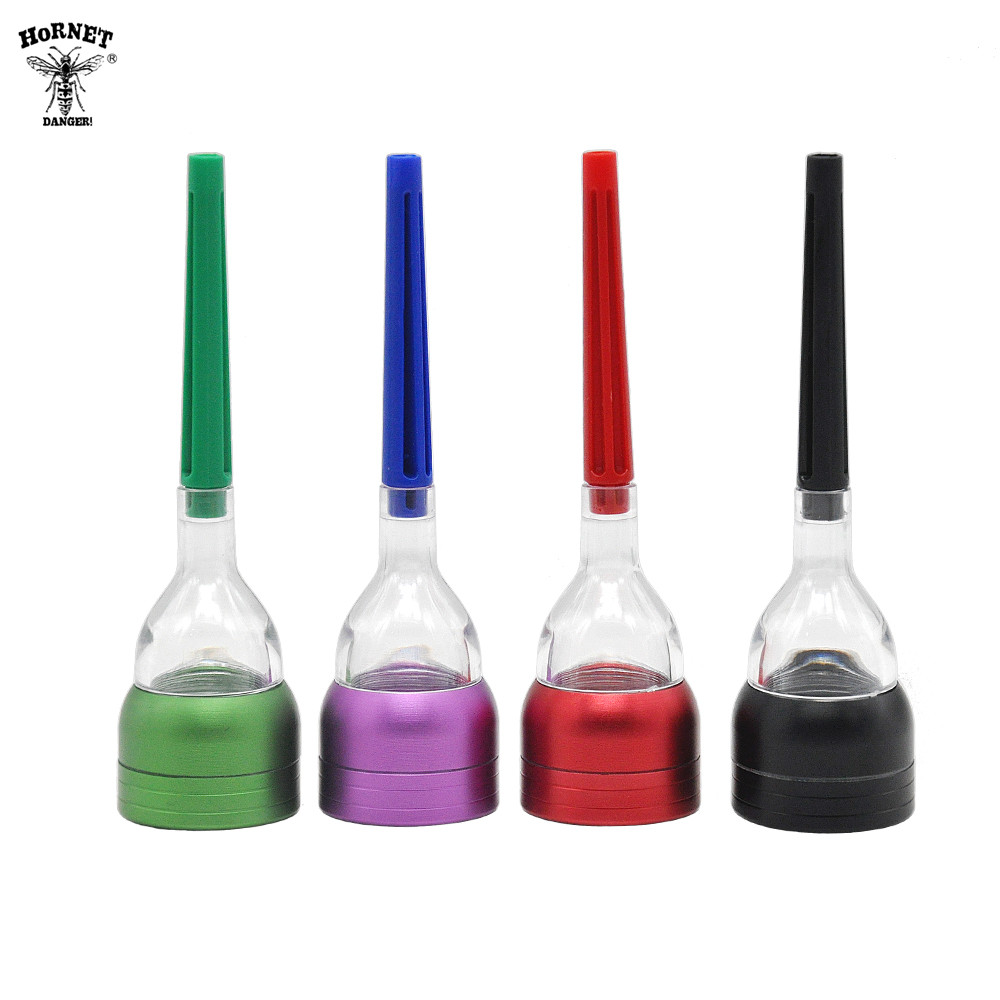 HORNET All in One Aluminum Herb Grinder Cone Roller Herbal Tobacco Grinder Rolling Machine Cone Cigarette Maker
HORNET All in One Aluminum Herb Grinder Cone Roller Herbal Tobacco Grinder Rolling Machine Cone Cigarette Maker