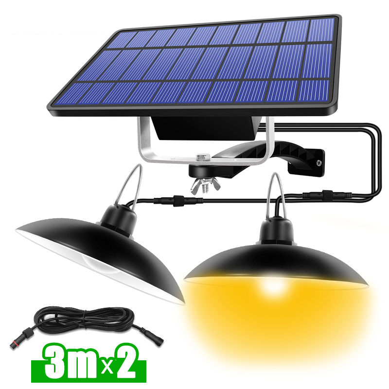 Solar Pendant Lamp Indoor Outdoor waterproof solar garden lights Single Double head led lights for camping home garden Patio
Solar Pendant Lamp Indoor Outdoor waterproof solar garden lights Single Double head led lights for camping home garden Patio