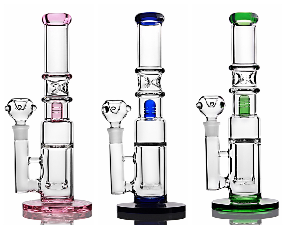 30CM Tall Straight Tube Glass Bongs Pink Blue Green Percolator Honeycomb Glass Bongs Glass Water Pipe Hookah Shisha Smoking Accessories
30CM Tall Straight Tube Glass Bongs Pink Blue Green Percolator Honeycomb Glass Bongs Glass Water Pipe Hookah Shisha Smoking Accessories
