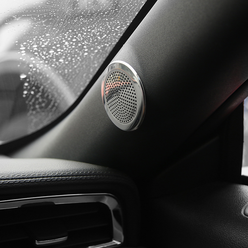Car A Pillar Speaker stereo Decoration Trim Stickers Fit For Ford Mustang 2015+ High Quality Interior Accessories