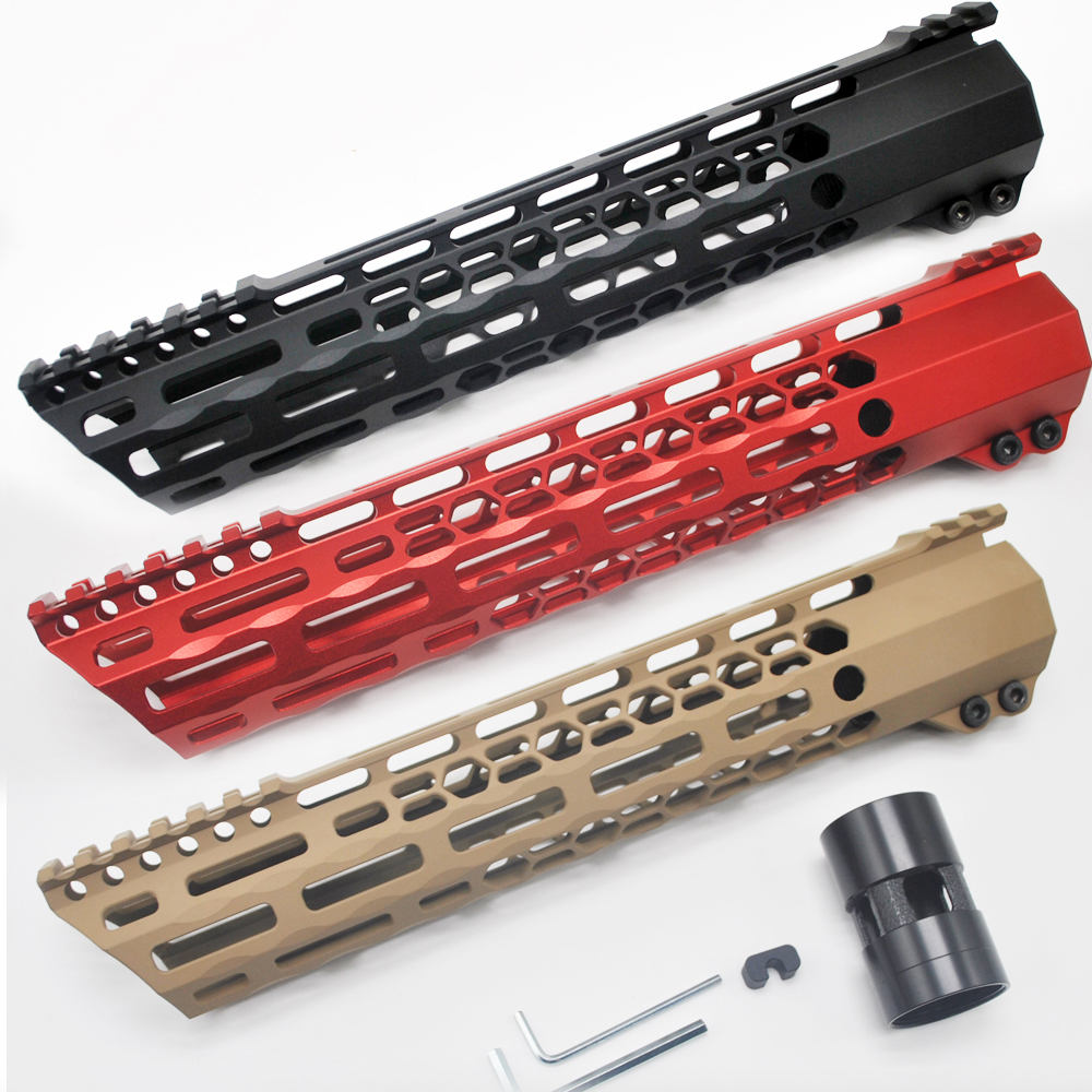 Black/Red/Tan 11'' inch M-LOK Clamping Ultralight Free Float Handguard Picatinny Mount System MLOK Hunting, Customize
Black/Red/Tan 11'' inch M-LOK Clamping Ultralight Free Float Handguard Picatinny Mount System MLOK Hunting, Customize