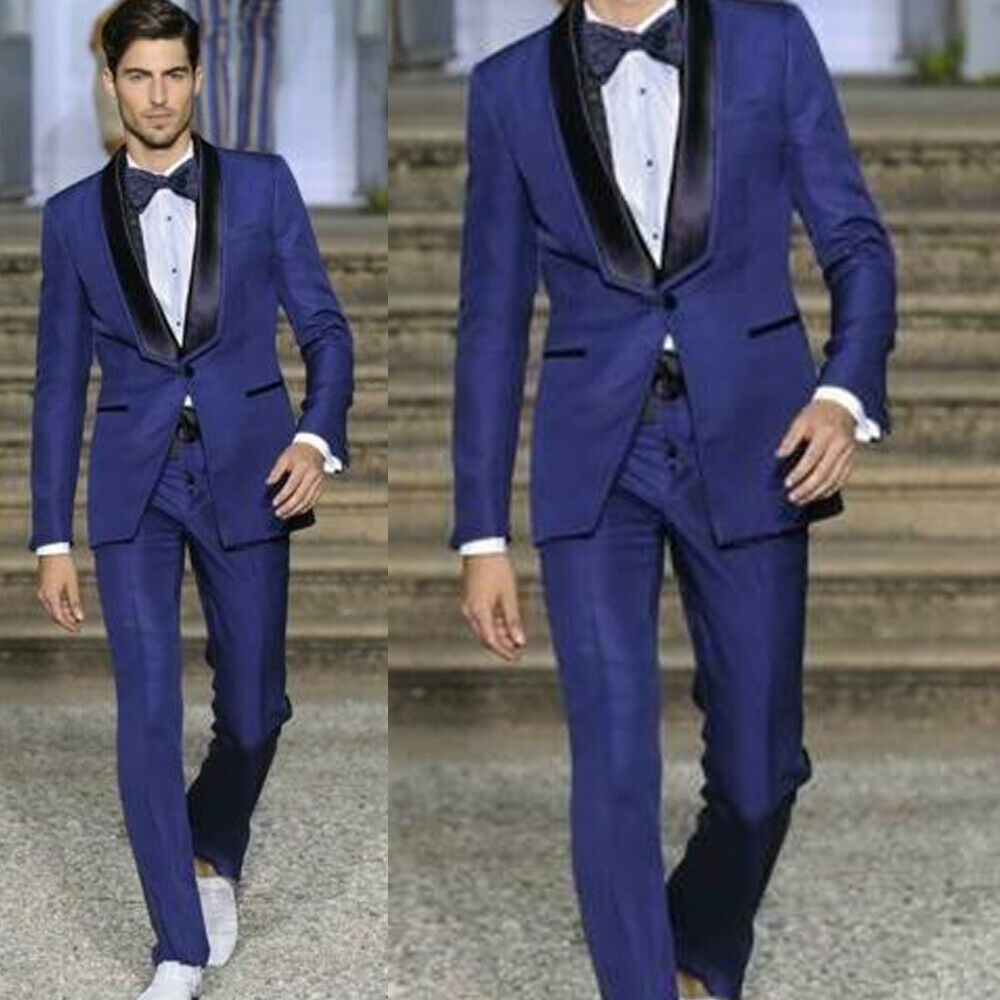 Classic Design Wedding Tuxedos 2 Pieces Slim Fit Shawl Lapel Groom Wear Party Prom Best Men Blazer Suit(Jacket+Pants)