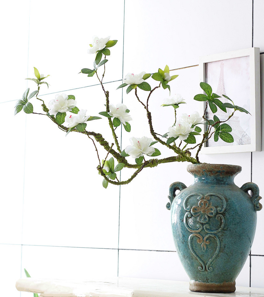 Azaleas Artificial tree branches white cuckoos long molding stem arbitrary bending Rattan silk flowers for home decor, Red
Azaleas Artificial tree branches white cuckoos long molding stem arbitrary bending Rattan silk flowers for home decor, Red