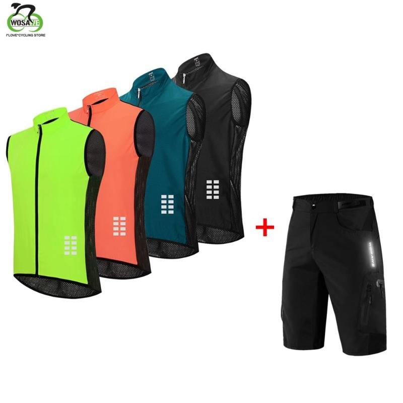 WOSAWE Reflective Cycling Suit Vest + MTB Shorts Shockproof Bicycle Shorts Road Bike Downhill Loose Fit Ropa Ciclismo, Bl221-g
WOSAWE Reflective Cycling Suit Vest + MTB Shorts Shockproof Bicycle Shorts Road Bike Downhill Loose Fit Ropa Ciclismo, Bl221-g