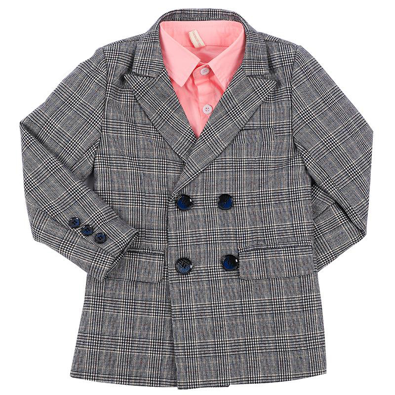 kids blazers autumn spring boys casual suit jackets clothing Double Breasted Plaid long children clothes, Gray
kids blazers autumn spring boys casual suit jackets clothing Double Breasted Plaid long children clothes, Gray
