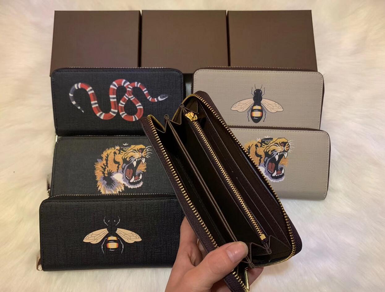 Designers Leather Single Zipper Long Wallets Evening Bags Coin Purse Embossed Clutch Wallet With Box serial number 60017, Brown snake
Designers Leather Single Zipper Long Wallets Evening Bags Coin Purse Embossed Clutch Wallet With Box serial number 60017, Brown snake