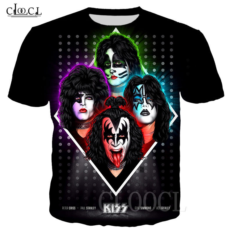 Fashion Heavy Metal Rock KISS Band T-shirt Men 3D Print Short Sleeve Unisex Streetwear Harajuku Plus Size Couples Tops, T shirt 1
Fashion Heavy Metal Rock KISS Band T-shirt Men 3D Print Short Sleeve Unisex Streetwear Harajuku Plus Size Couples Tops, T shirt 1