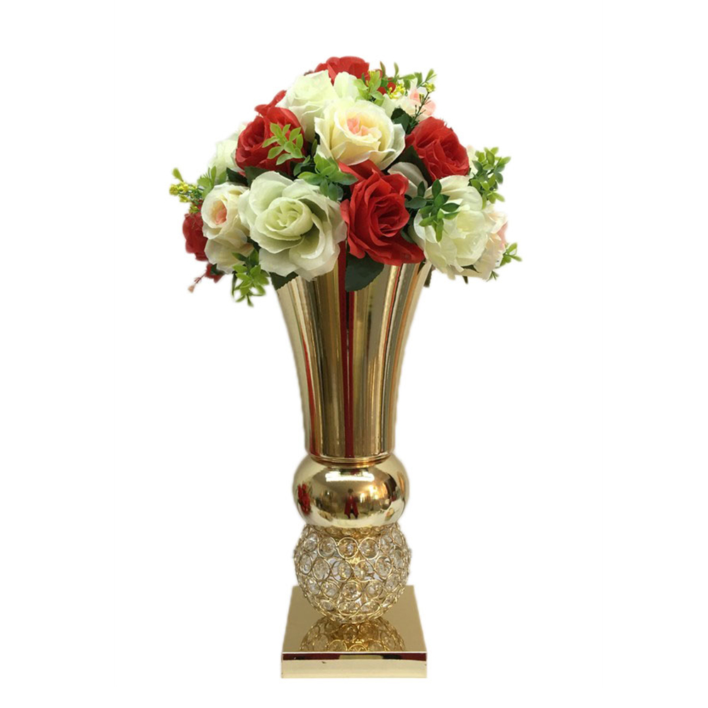 Metal Vases Gold Tables Wedding Centerpiece Event Road Lead Flowers Rack For Home Decoration Vase