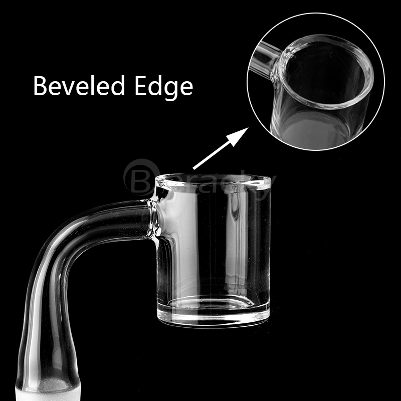 Beveled Edge Quartz Banger 4mm Clear Bottom 25mmOD 10mm 14mm 18mm 45&90 Male Female Quartz Banger Nails For Glass Bongs Water Pipes Rigs
Beveled Edge Quartz Banger 4mm Clear Bottom 25mmOD 10mm 14mm 18mm 45&90 Male Female Quartz Banger Nails For Glass Bongs Water Pipes Rigs