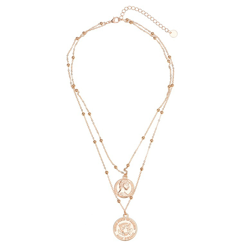 Gold Color Round Coin Pendants Necklaces Vintage Multi-layered Rosary Human Face Pendant Necklace For Women Tendy Jewelry, Silver
Gold Color Round Coin Pendants Necklaces Vintage Multi-layered Rosary Human Face Pendant Necklace For Women Tendy Jewelry, Silver