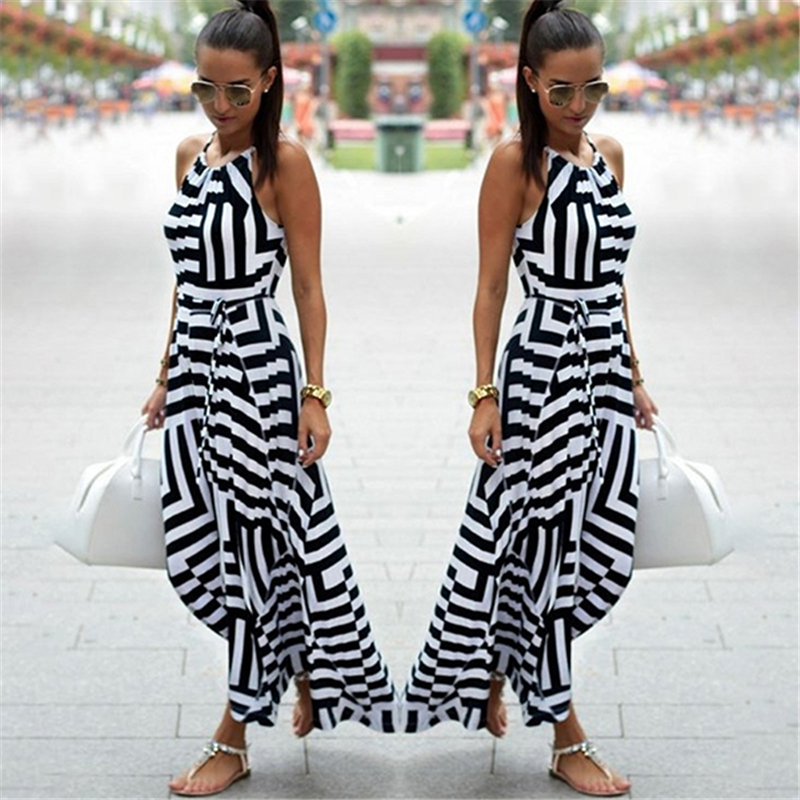 Bigsweety New Fashion Women Sexy Boho Striped Dress Summer Maxi Long Dress Sleeveless Beach Strap Sundress Vestidos For Female, As picture
Bigsweety New Fashion Women Sexy Boho Striped Dress Summer Maxi Long Dress Sleeveless Beach Strap Sundress Vestidos For Female, As picture