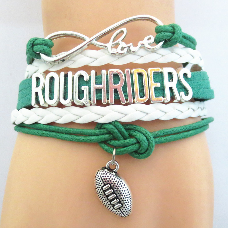 Infinity Love Roughriders Football Fan Bracelet Handmade Wristband Friendship Sports Bracelets B09649, Golden;silver
Infinity Love Roughriders Football Fan Bracelet Handmade Wristband Friendship Sports Bracelets B09649, Golden;silver