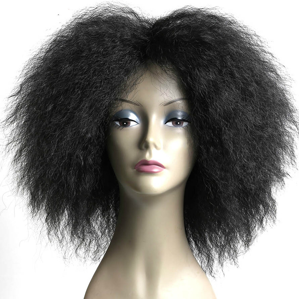 Wig Short Fluffy Hair Afro Kinky Curly Black Brown Natural Heat Resistant Synthetic Cosplay Wigs for Black Women, Natural black
Wig Short Fluffy Hair Afro Kinky Curly Black Brown Natural Heat Resistant Synthetic Cosplay Wigs for Black Women, Natural black
