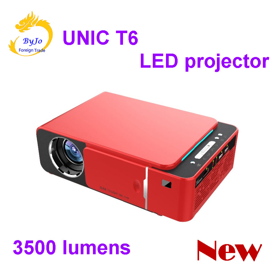 

2019 Original T6 1280x720 LED Projector 3500 lumens Short throw projector Keystone correction USB HDMI VGA AV Home Theater entertainment