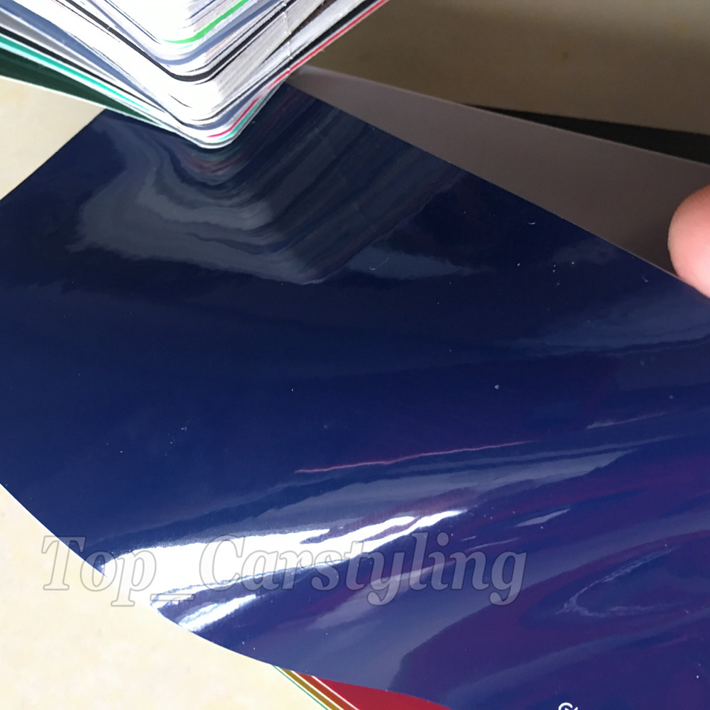 Gloss Midnight Blue Vinyl wrap FOR Car Wrap with air Bubble Free vehicle wrap covering foil With Low tack glue 3M quality 1.52x20m 5x67ft