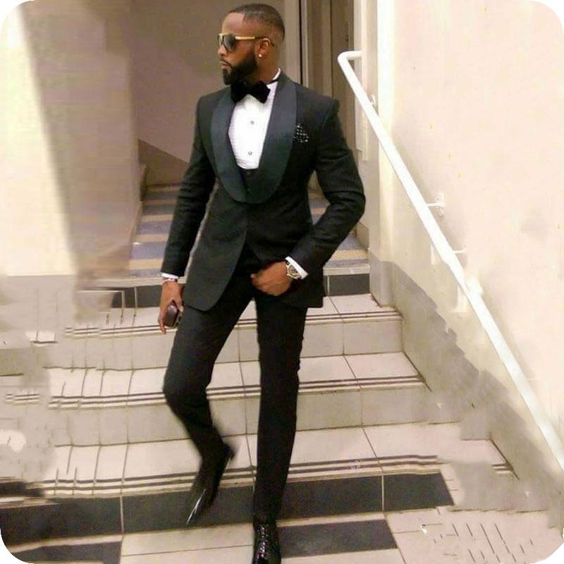 Big Shawl Lapel Black Groom Wedding Tuxedos Mens Suits Three Piece Design Slim Fit Best Man Blazers Jacket Custom Made Costume Homme Party, Brown
Big Shawl Lapel Black Groom Wedding Tuxedos Mens Suits Three Piece Design Slim Fit Best Man Blazers Jacket Custom Made Costume Homme Party, Brown