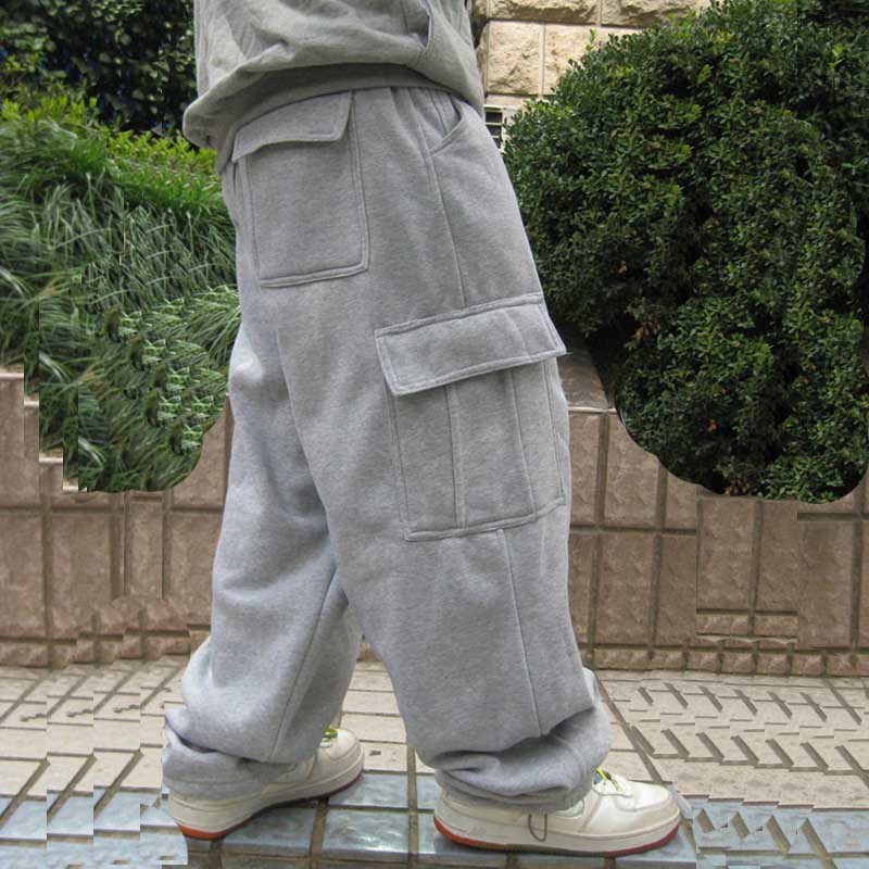 Plus Size Hip Hop Joggers Sweatpants for Men and Women Streetwear Big Pocket Cargo Pants Casual Straight Loose Baggy Trousers T200820
