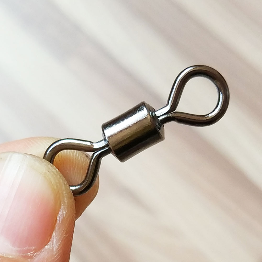 100 pieces Rolling Barrel Fishing Swivel Stainless Steel 6Lb to 730 Lb