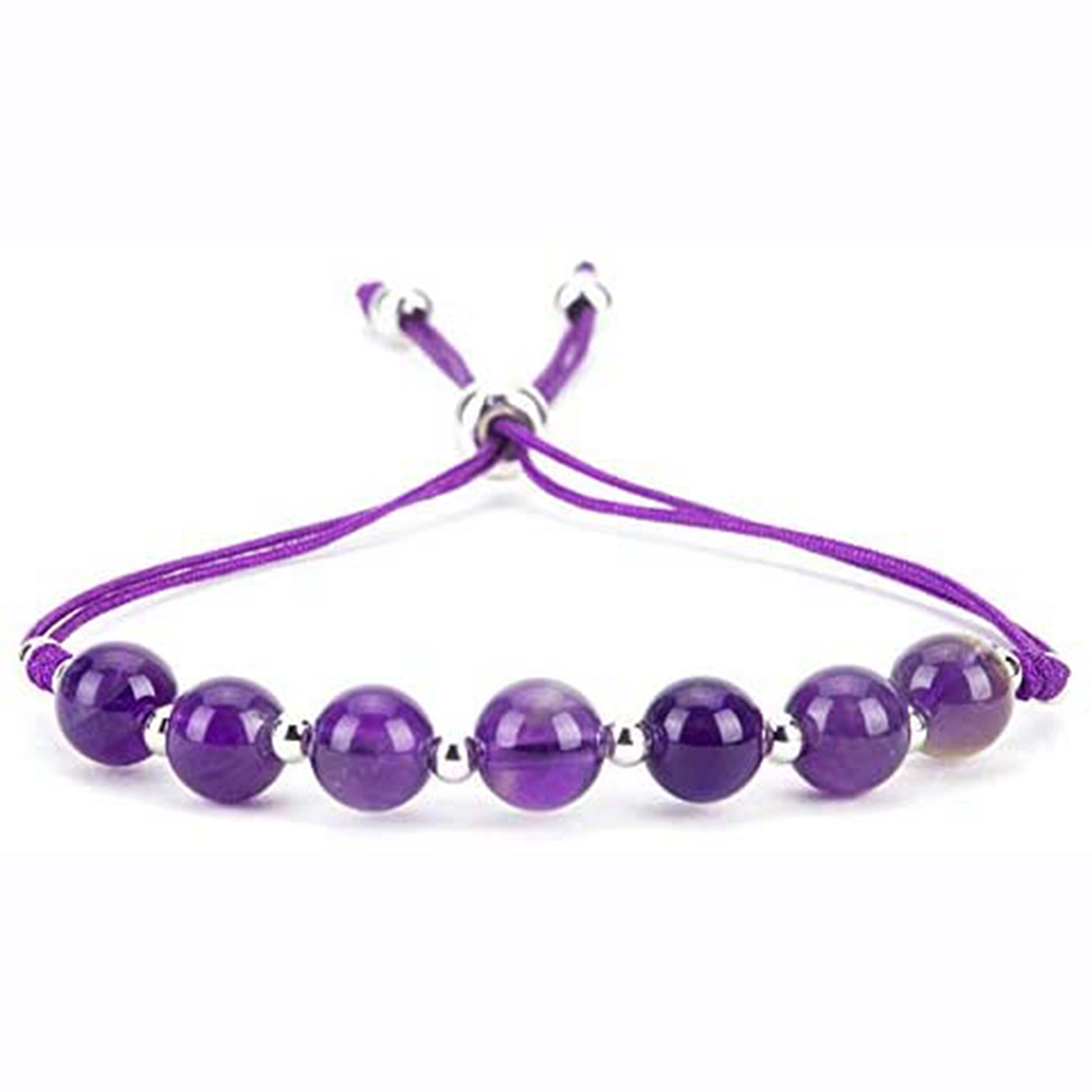 Natural 7 Chakra Stone Cuff Women Bracelets Romantic Vintage Bohomia Leather Crystal Yoga Bracelets Bangles for Girls Silver Beads