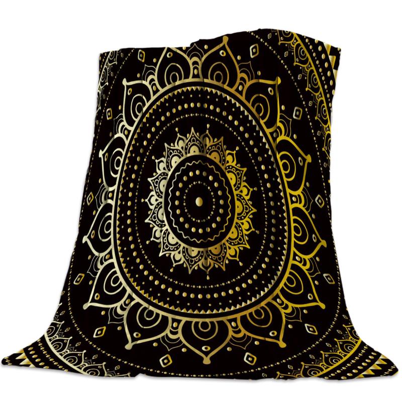 Golden Mandala Throw Blanket Bedspread Soft Fleece Blanket Air/Sofa/Bedding Winter Bedsheet
Golden Mandala Throw Blanket Bedspread Soft Fleece Blanket Air/Sofa/Bedding Winter Bedsheet