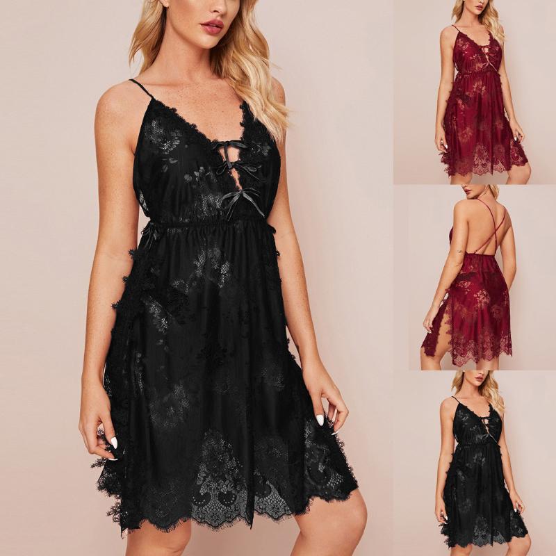 Sexy Women Lingerie Nightgown Casual Ladies Sleepwear Nightdress Nightie Women Fashion Clothing Camisola Vestidos Femininos, Black
Sexy Women Lingerie Nightgown Casual Ladies Sleepwear Nightdress Nightie Women Fashion Clothing Camisola Vestidos Femininos, Black