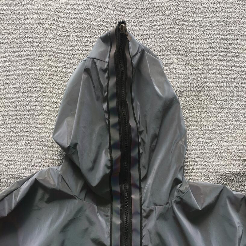 ABOORUN Men's reflective Jackets Colorful Long Casual Windbreaker Waterproof Coat for Male R860MX191012