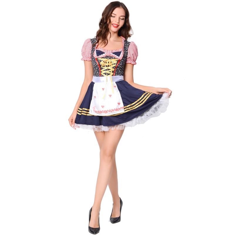 S-XL New German Oktoberfest Costume Cosplay Halloween Maid Maid Costume Women Stage, As pic
S-XL New German Oktoberfest Costume Cosplay Halloween Maid Maid Costume Women Stage, As pic