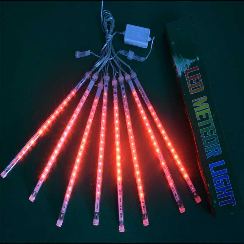 30CM Led Meteor Shower Rain Tube Garland Outdoor Light String Christmas Decor for Home Christmas Ornament Navidad Natal New Year8167829