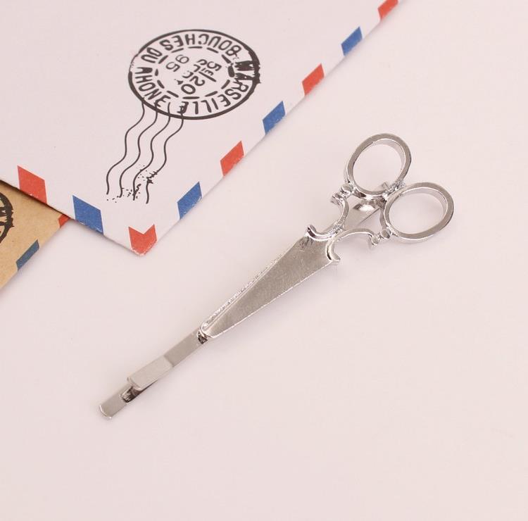 50PC HOT Nice Women Lady Girls Scissors Shape Hair Clip Barrettes Hairpin Hair Decorations Accessories Pretty Hair Clips