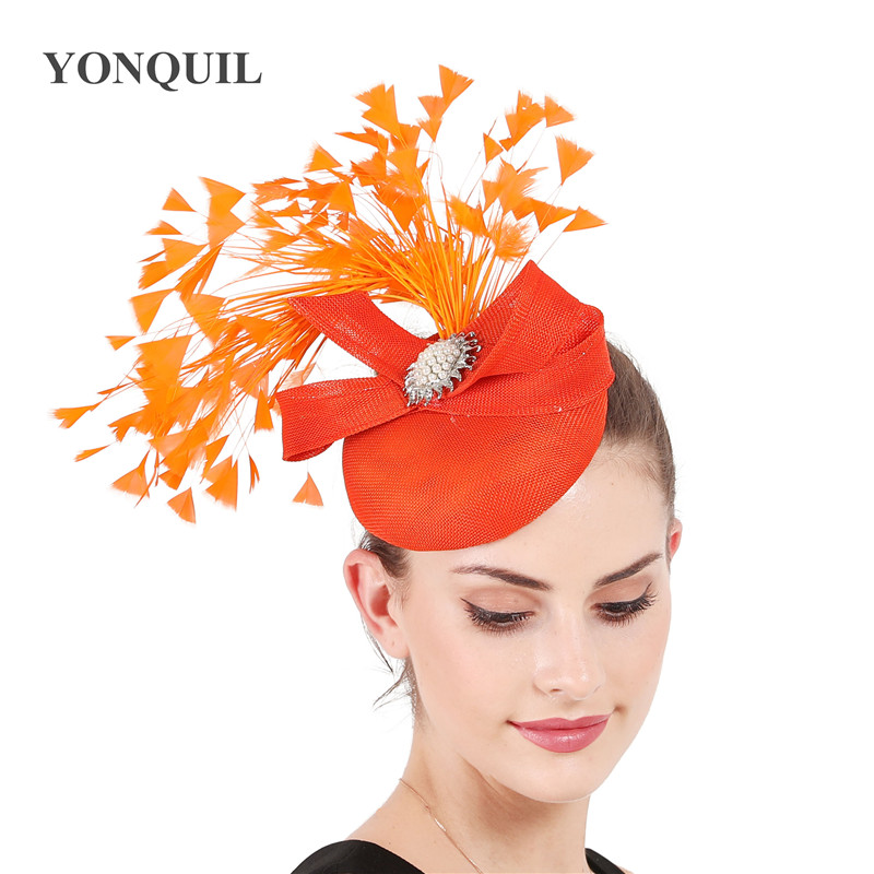 Elegant ladies wedding vintage fascinator hat headbands with fancy feather headwear gorgeous female women dinner party headpiece
Elegant ladies wedding vintage fascinator hat headbands with fancy feather headwear gorgeous female women dinner party headpiece