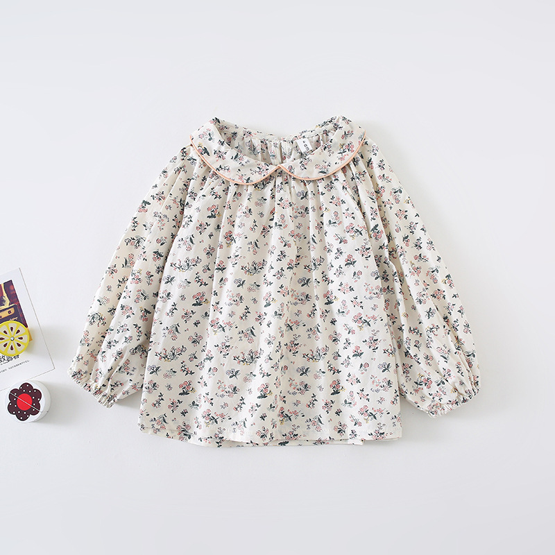 Girl kids clothing Shirt Long Sleeve Full Flower Print Pet Pan Collar design Shirt Spring Fall girl TOP 100% cotton Clothing, Blue
Girl kids clothing Shirt Long Sleeve Full Flower Print Pet Pan Collar design Shirt Spring Fall girl TOP 100% cotton Clothing, Blue
