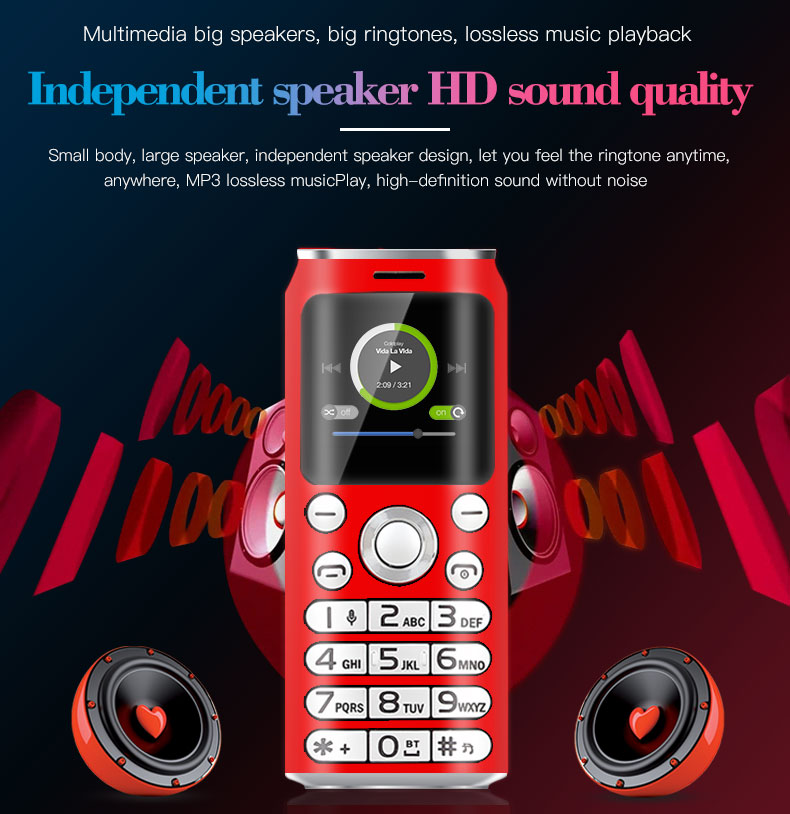Original SATREND K8 Cartoon Shell Ultra Thin Mini Celular Low Radiation student cell mobile phone Bluetooth dialer Dual Sim Card Cellphone