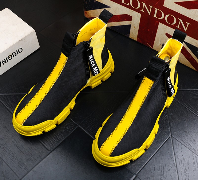 2020 fashionable breathable high-top Martin shoes, men's casual shoes, luxe men's Oxford casual shoes 38-44 b54, Yellow
2020 fashionable breathable high-top Martin shoes, men's casual shoes, luxe men's Oxford casual shoes 38-44 b54, Yellow