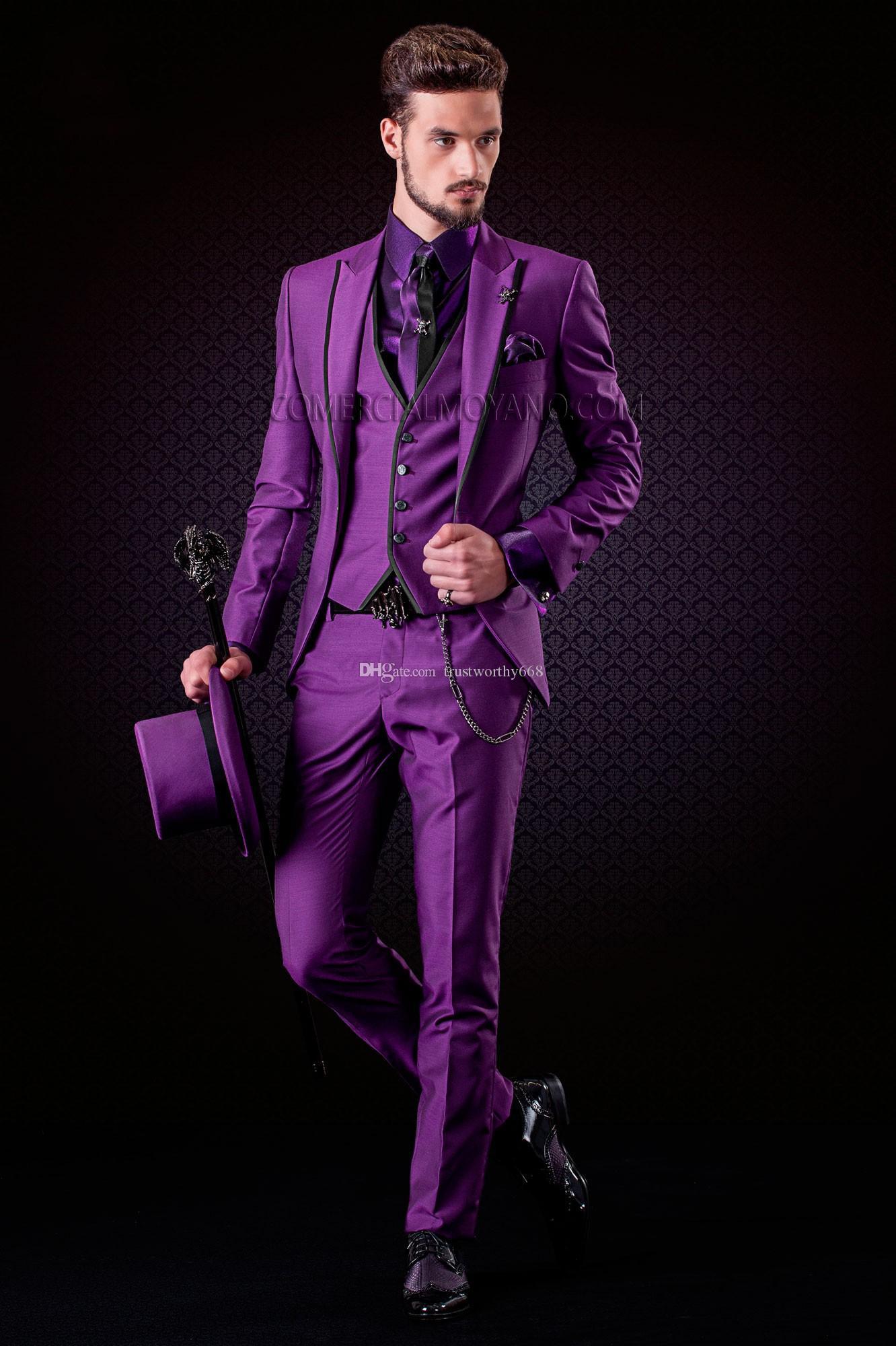 New Arrival One Button Groomsmen Peak Lapel Groom Tuxedos Men Suits Wedding/Prom Best Man Blazer ( Jacket+Pants+Vest+Tie) A529, Same as image
New Arrival One Button Groomsmen Peak Lapel Groom Tuxedos Men Suits Wedding/Prom Best Man Blazer ( Jacket+Pants+Vest+Tie) A529, Same as image