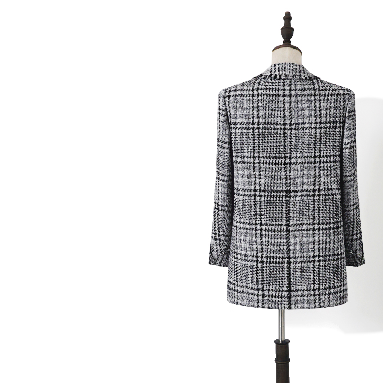 Plaid Autumn Winter Vintage Tweed Suit Jacket Women Korean Button Outwear Coat Female Tops Office Blazer Feminino, Black
Plaid Autumn Winter Vintage Tweed Suit Jacket Women Korean Button Outwear Coat Female Tops Office Blazer Feminino, Black