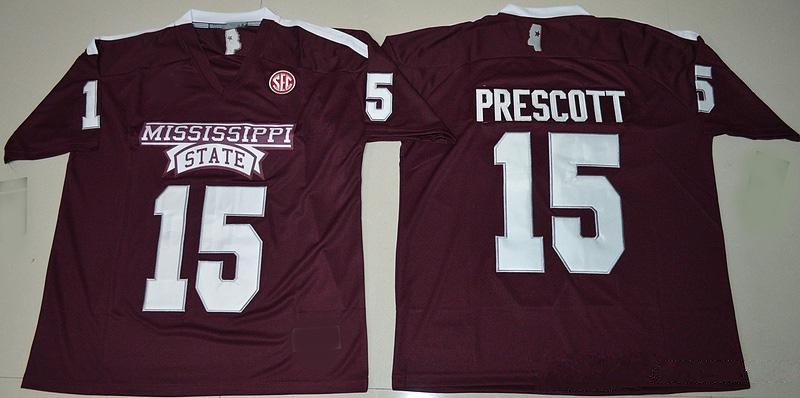 NCAA Men 15 Dak Prescott Jersey 17 Tyler Russe College Football Mississippi State Bulldogs Jerseys Cheap Maroon Red SEC Embroidery Universit, Black
NCAA Men 15 Dak Prescott Jersey 17 Tyler Russe College Football Mississippi State Bulldogs Jerseys Cheap Maroon Red SEC Embroidery Universit, Black